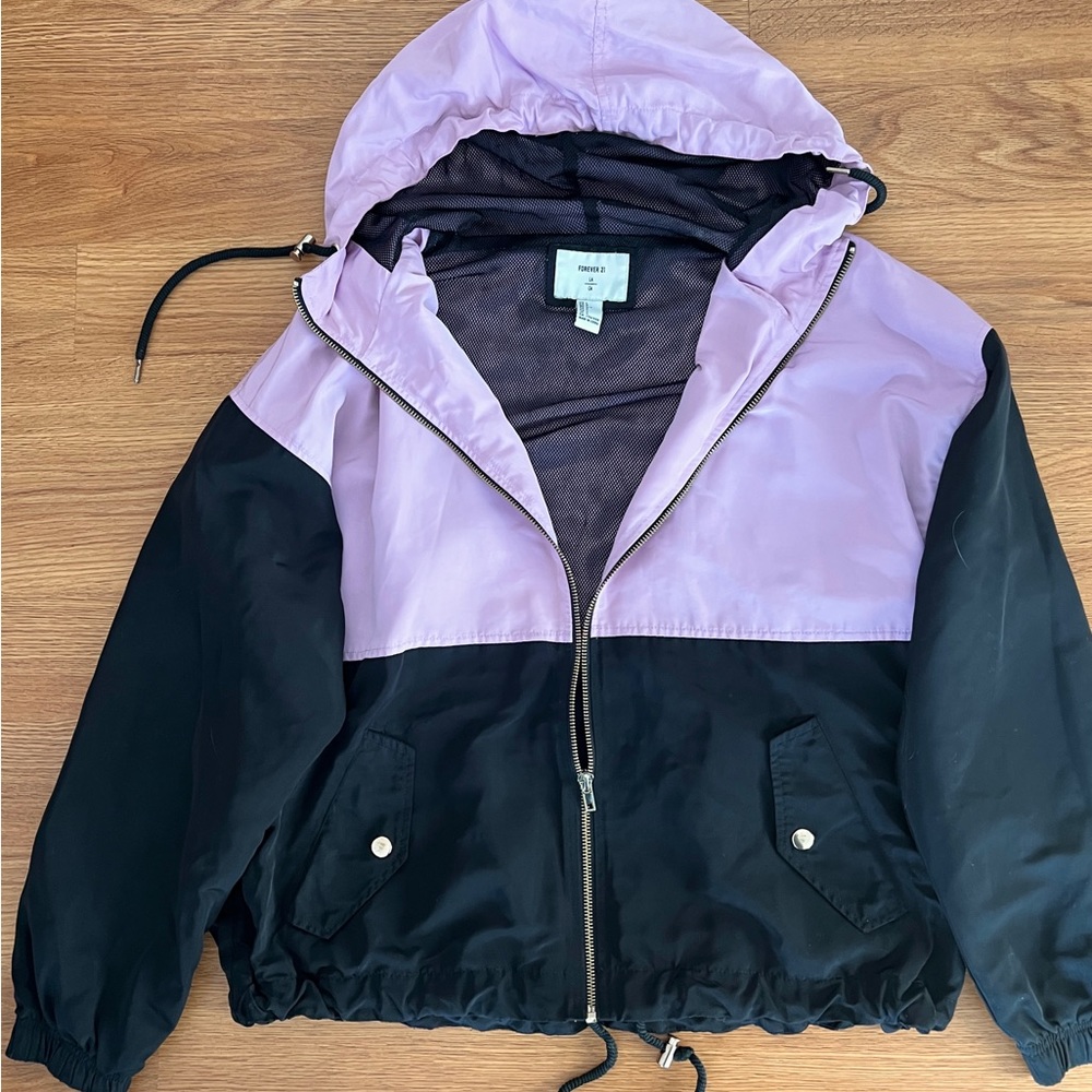 Forever 21 teens/women's large L hooded jacket